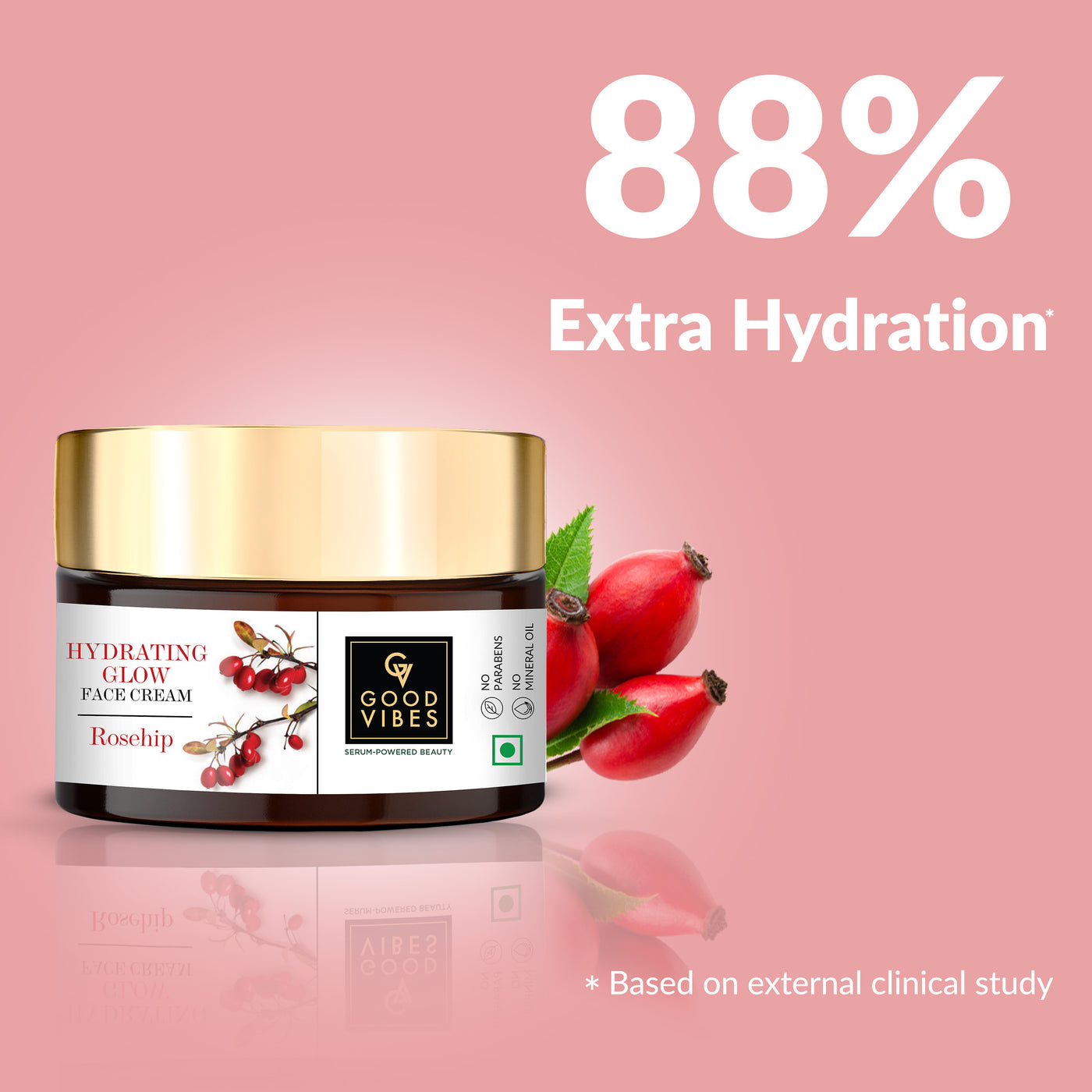 Rosehip Hydrating Glow Face Cream with Power of Serum