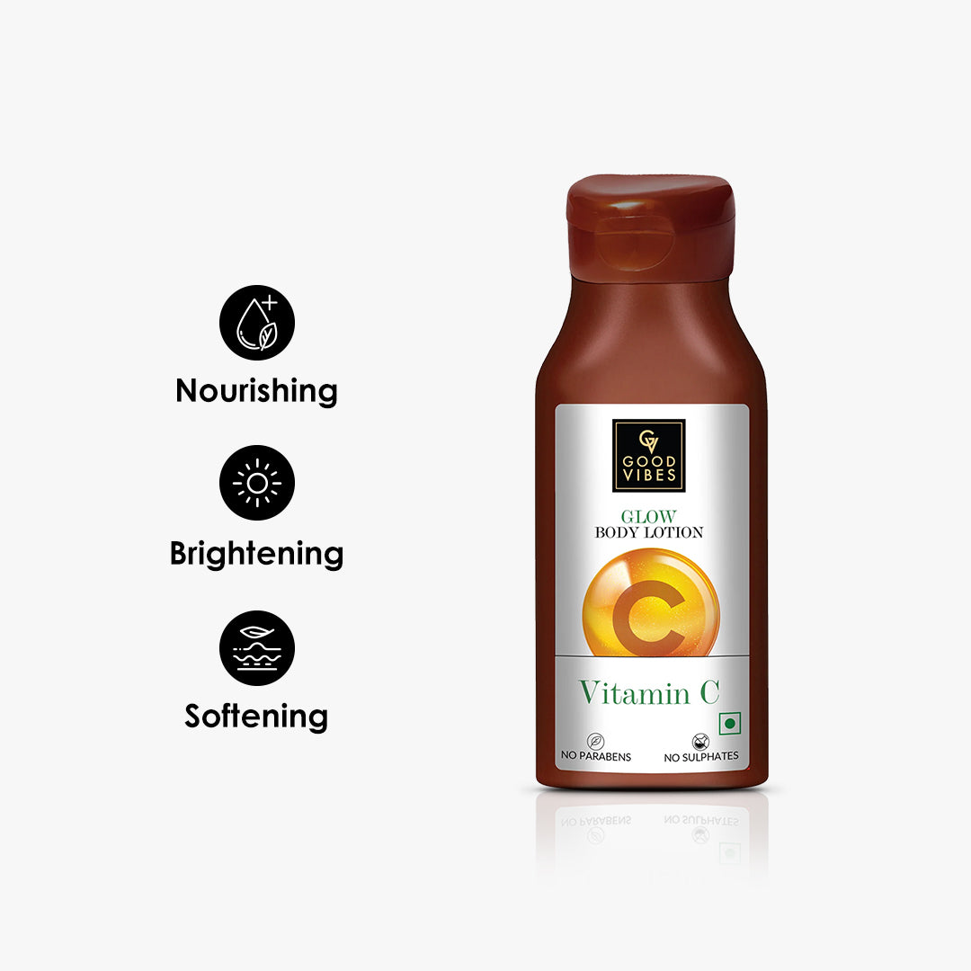 Buy Good Vibes Vitamin C Glow Body Lotion Nourishing, Brightening, Softening Vegan, No