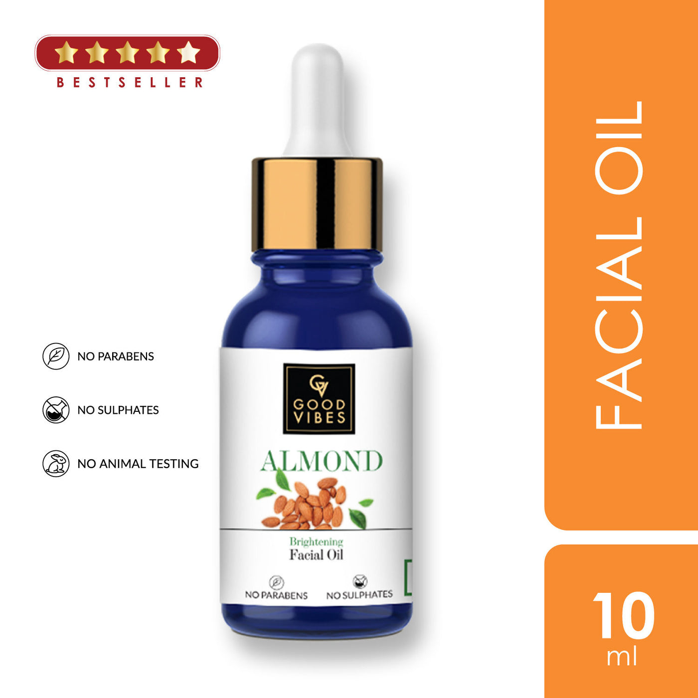 Good Vibes Brightening Facial Oil - Almond (10 ml) - 2