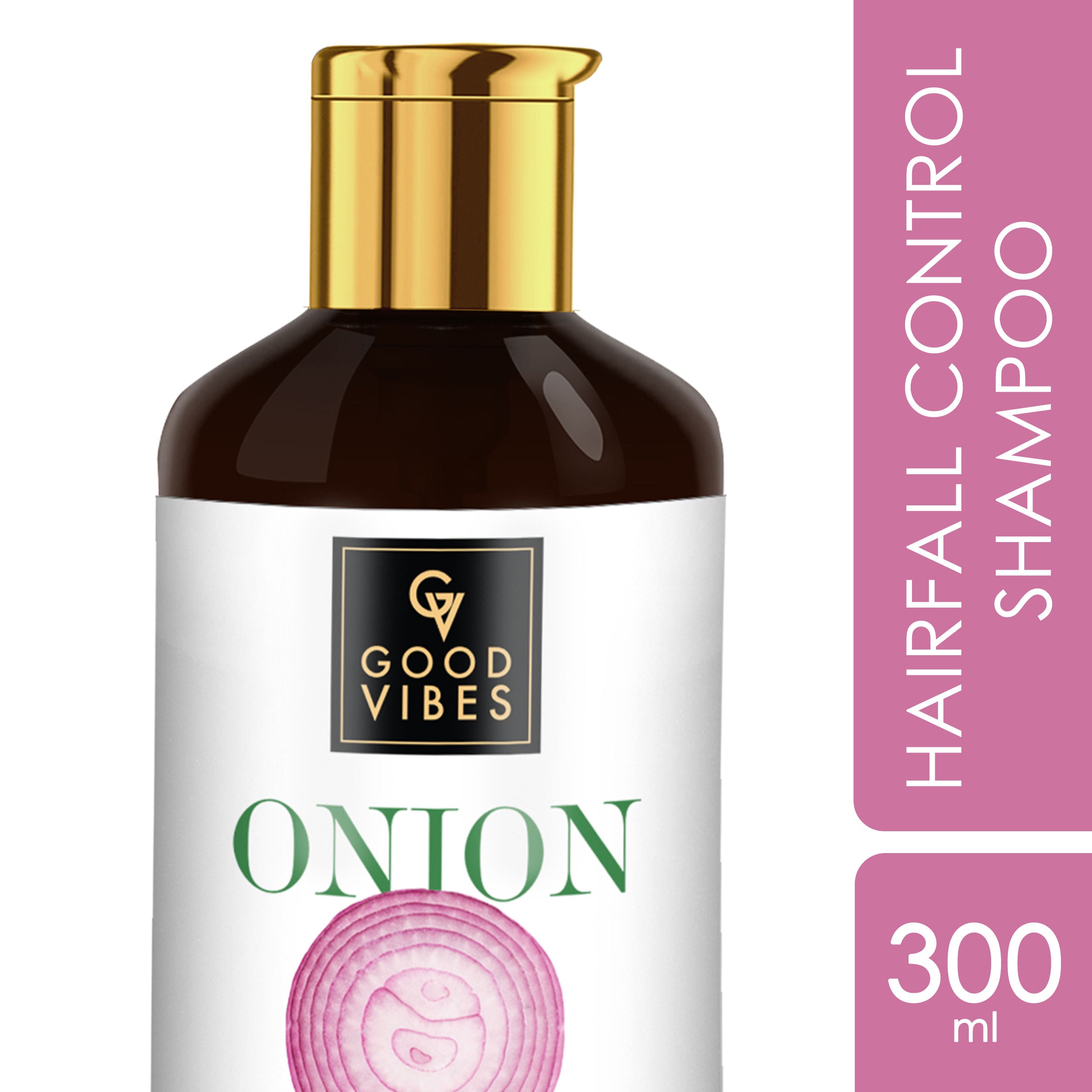 Buy Good Vibes Onion Hairfall Control Shampoo with Keratin, Corn, Wheat