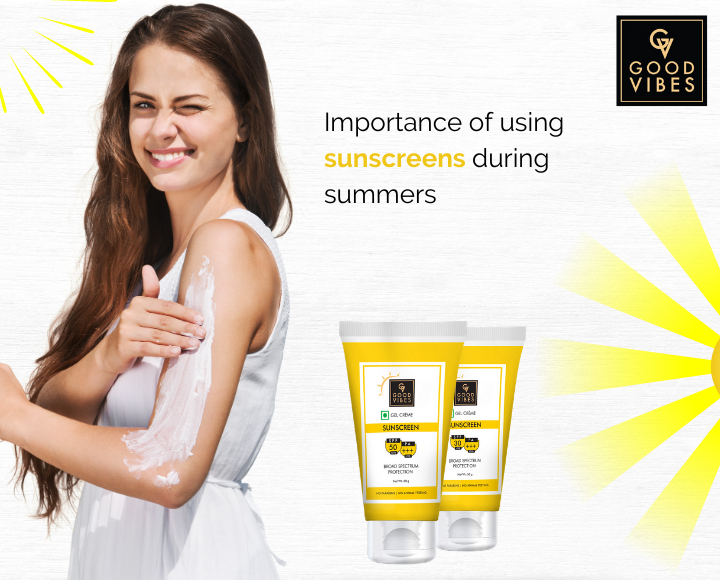 Importance of using sunscreen during summers
