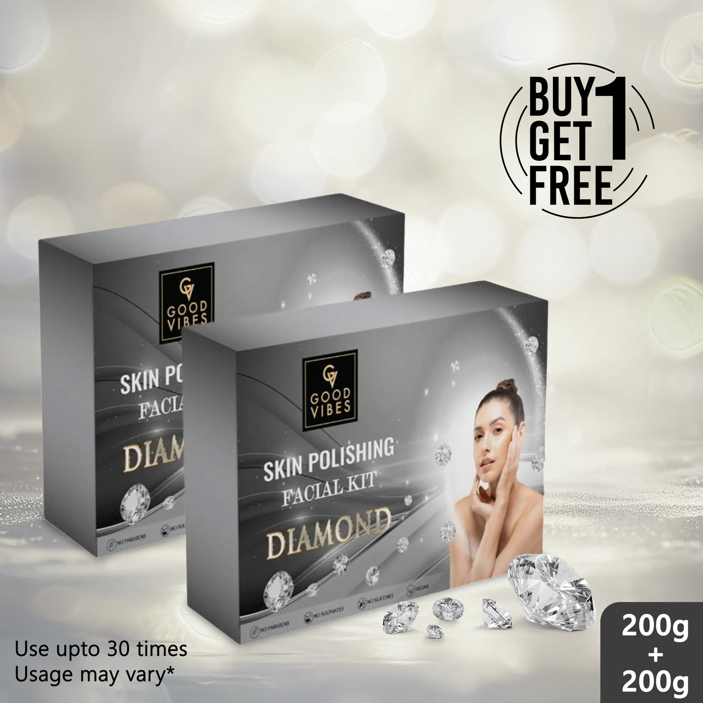 Diamond Skin Polishing Facial Kit - BUY 1 GET 1(400g)