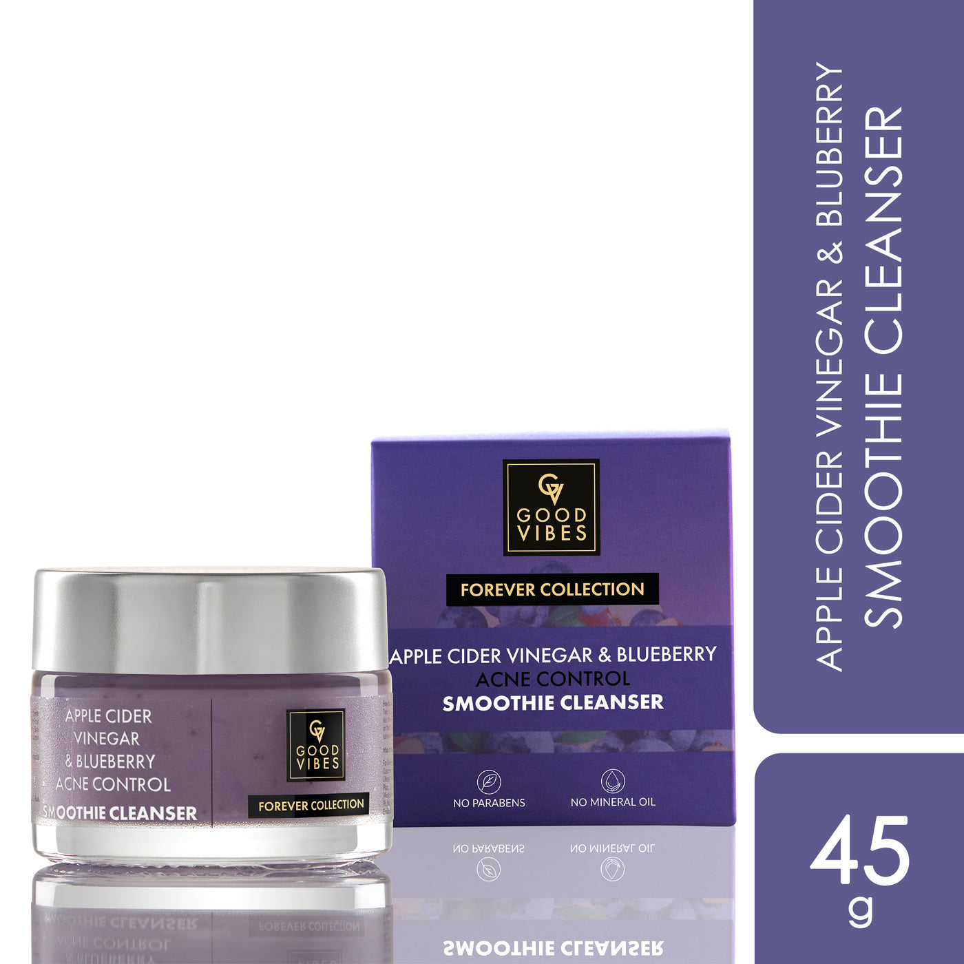 Apple Cider Vinegar & Blueberry Anti Acne Smoothie Cleanser | Forever Collection | (45g)