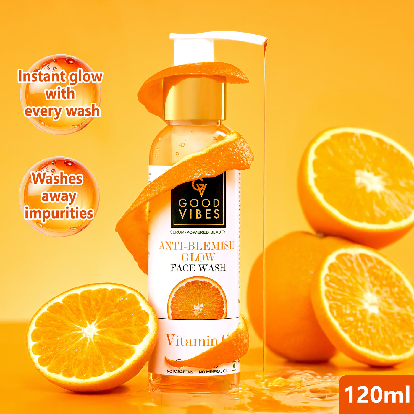 Anti Blemish Glow face Wash Vitamin C - Serum Powered