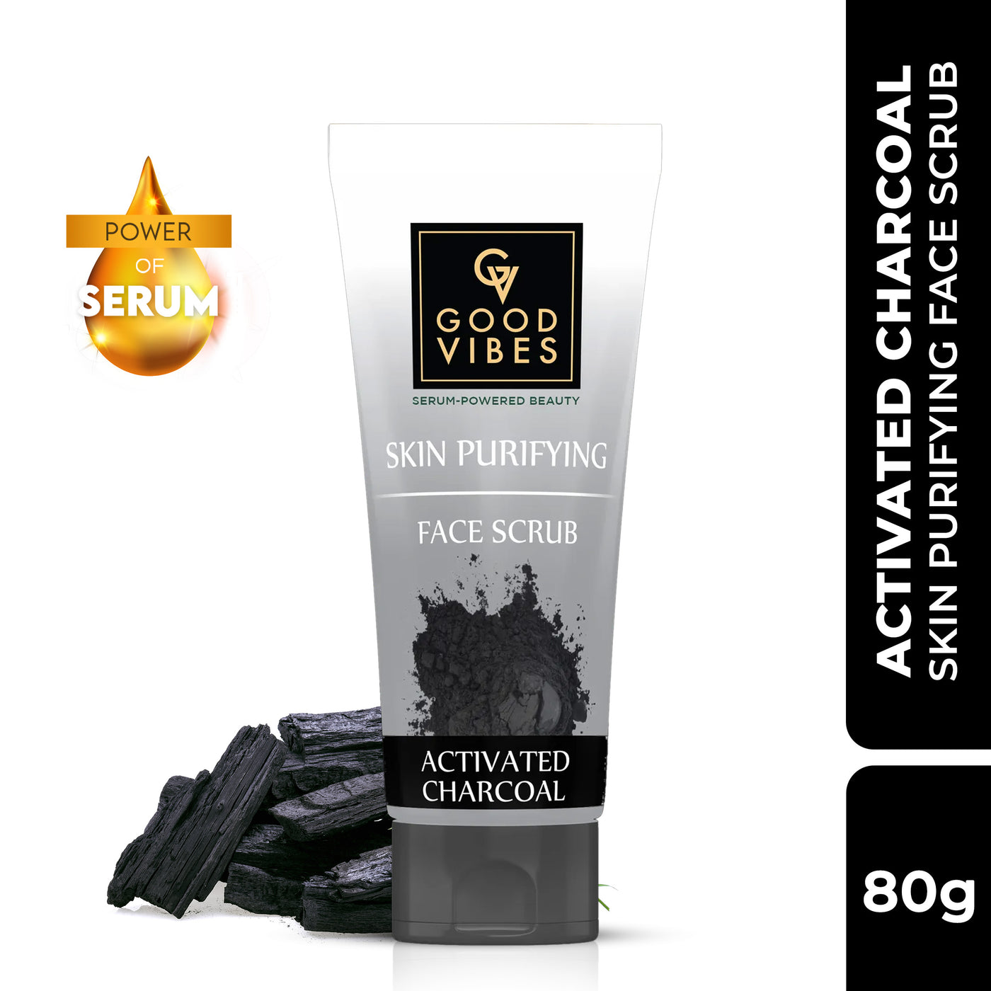 Skin Purifying Activated Charcoal Face Scrub (80g)