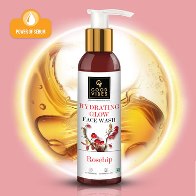 Rosehip Hydrating Glow Face Wash With Power Of Serum (120 ml)