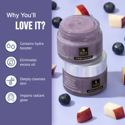 Apple Cider Vinegar & Blueberry Anti Acne Smoothie Cleanser | Forever Collection | (45g)