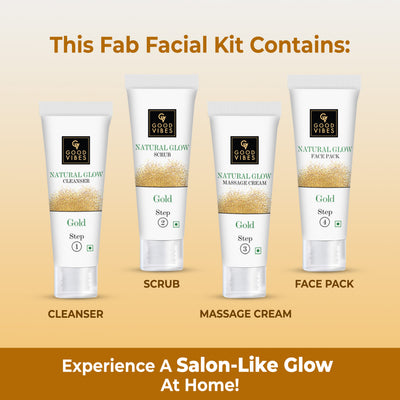 Gold Natural Glow Facial Kit