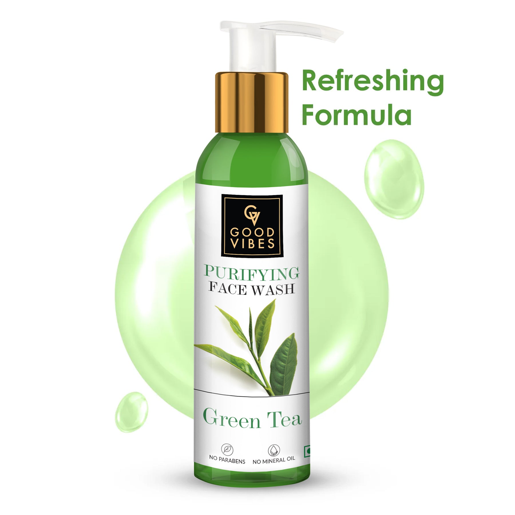 Buy Good Vibes Purifying Face Wash Green Tea 120 ml