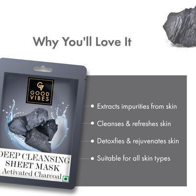 Activated Charcoal Deep Cleansing Sheet Mask