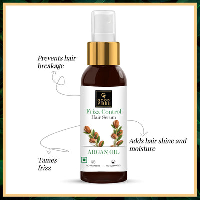 Argan Oil Hair Serum for Frizz Control