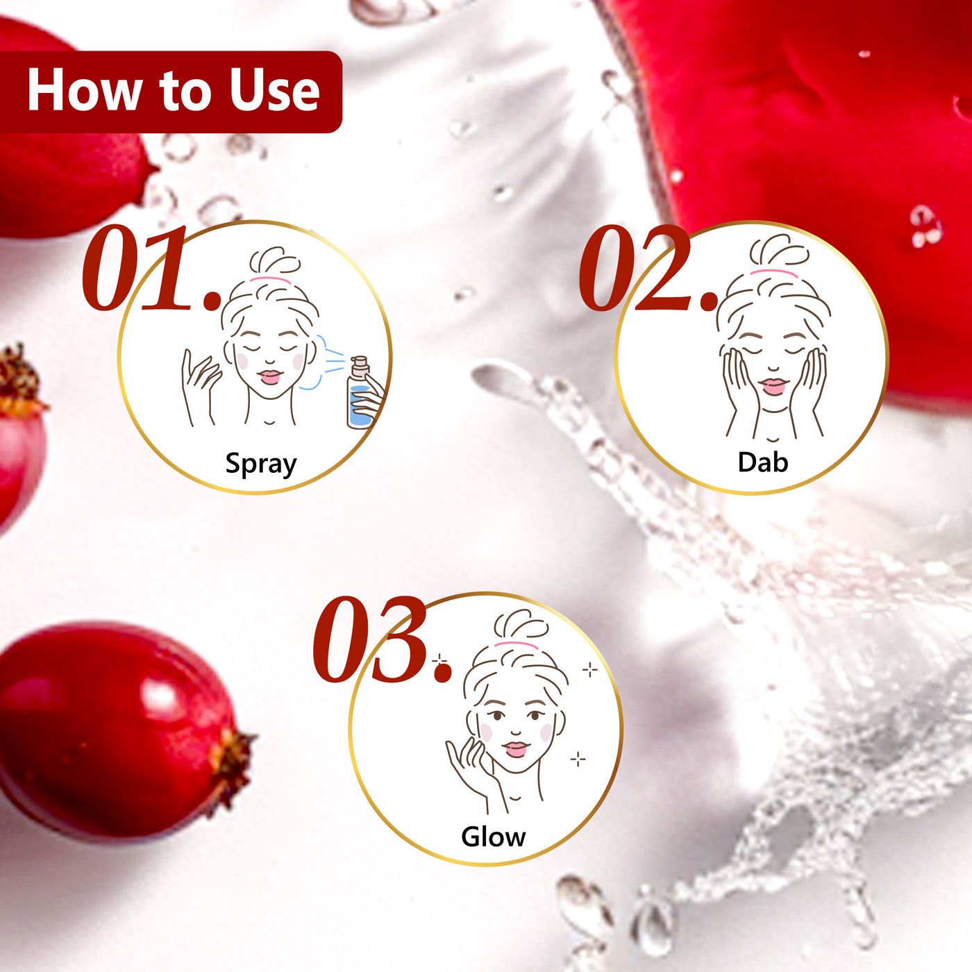 Hydrating Glow Rosehip Toner with Power Of Serum
