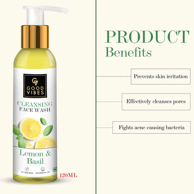 Good Vibes Refreshing Face Wash - Lemon 120 ml
