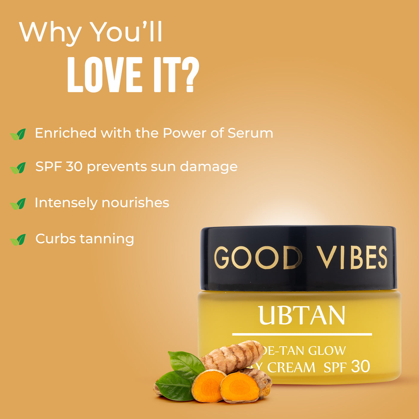 De Tan Glow Ubtan Day Cream with SPF 30 (80g)
