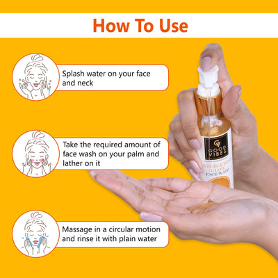Anti Blemish Glow face Wash Vitamin C - Serum Powered