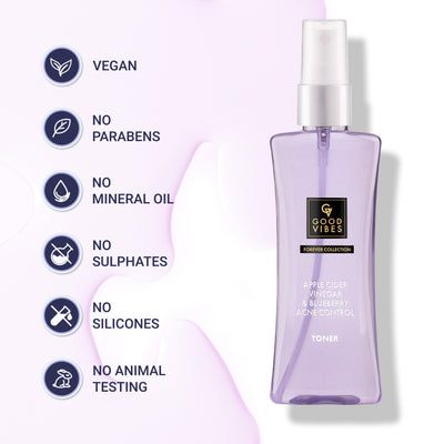 Apple Cider Vinegar & Blueberry Anti Acne Toner | Forever Collection | (100 ml)