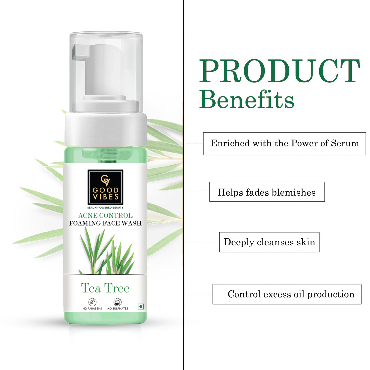 Acne Control Tea Tree Foaming Face Wash