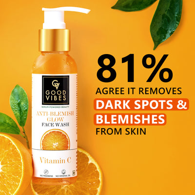 Anti Blemish Glow face Wash Vitamin C - Serum Powered