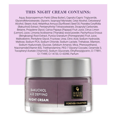 Bakuchiol Age Defying Night Cream | Forever Collection | (45 g)