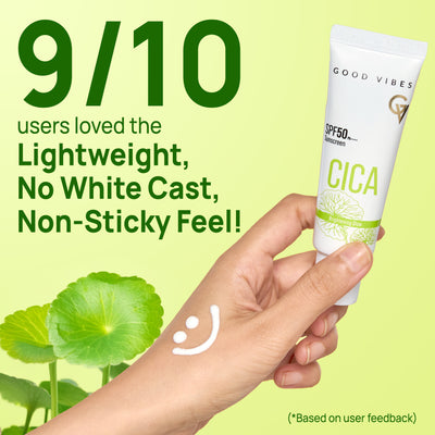 Good Vibes CICA Brightening Glow Sunscreen SPF 50 PA++++