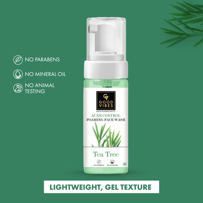 Acne Control Tea Tree Foaming Face Wash