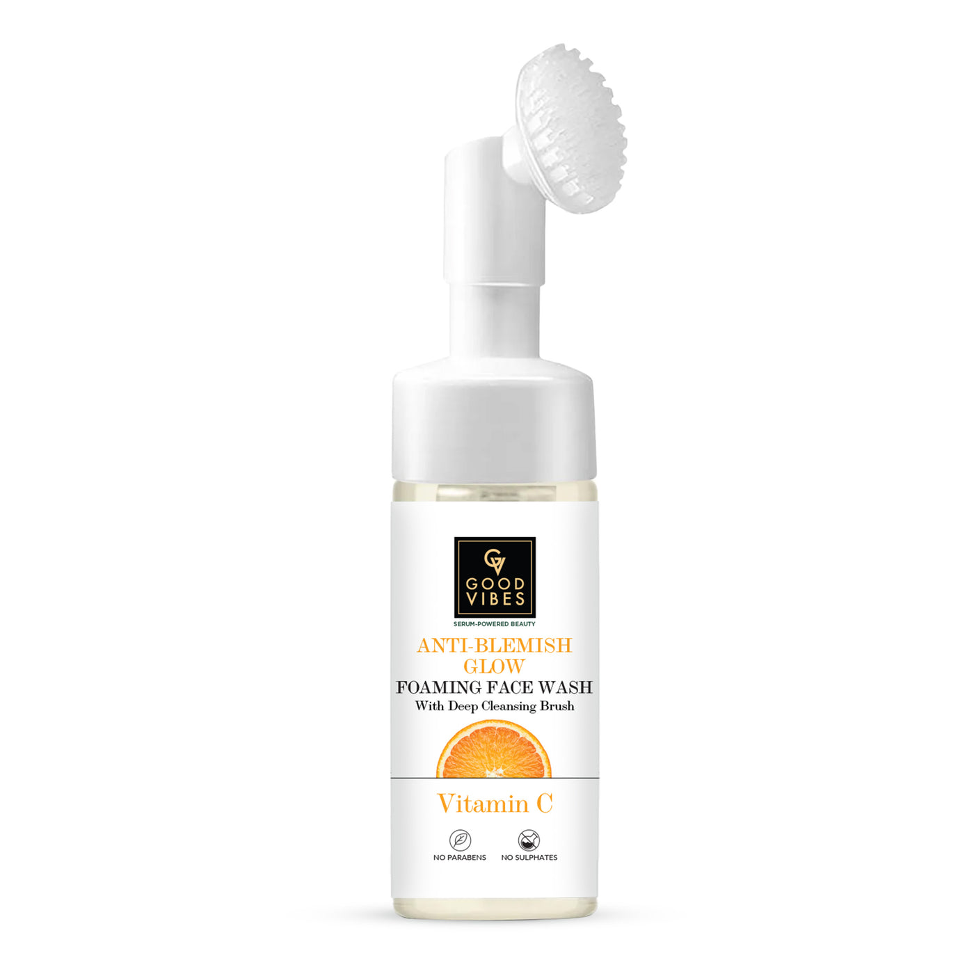 Vitamin C Anti- blemish Glow Foaming Face Wash With Deep Cleansing Brush and Power of Serum