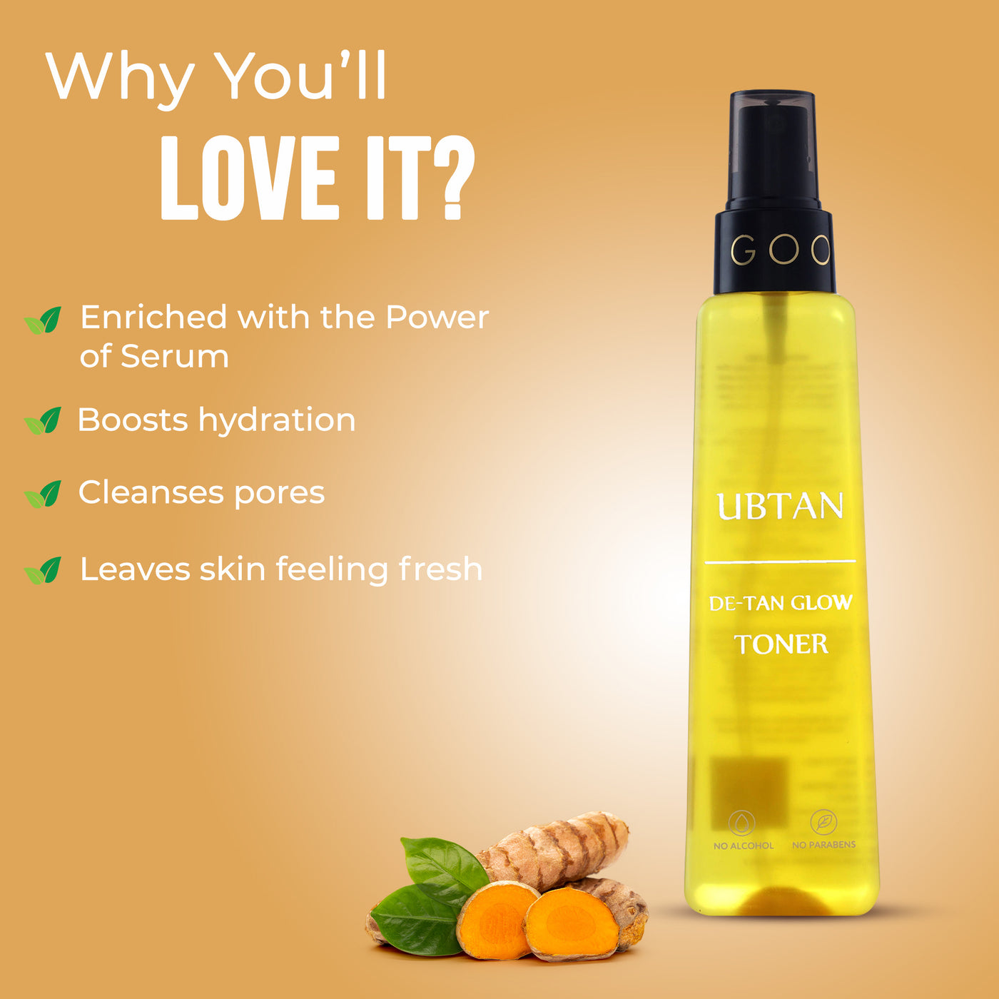 Ubtan De-Tan Glow Toner - 150ml