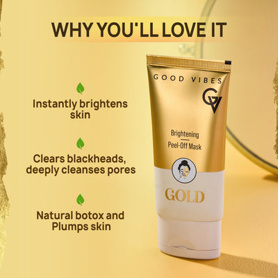 Good Vibes New & Improved Gold Brightening Peel Off Mask (50 g)
