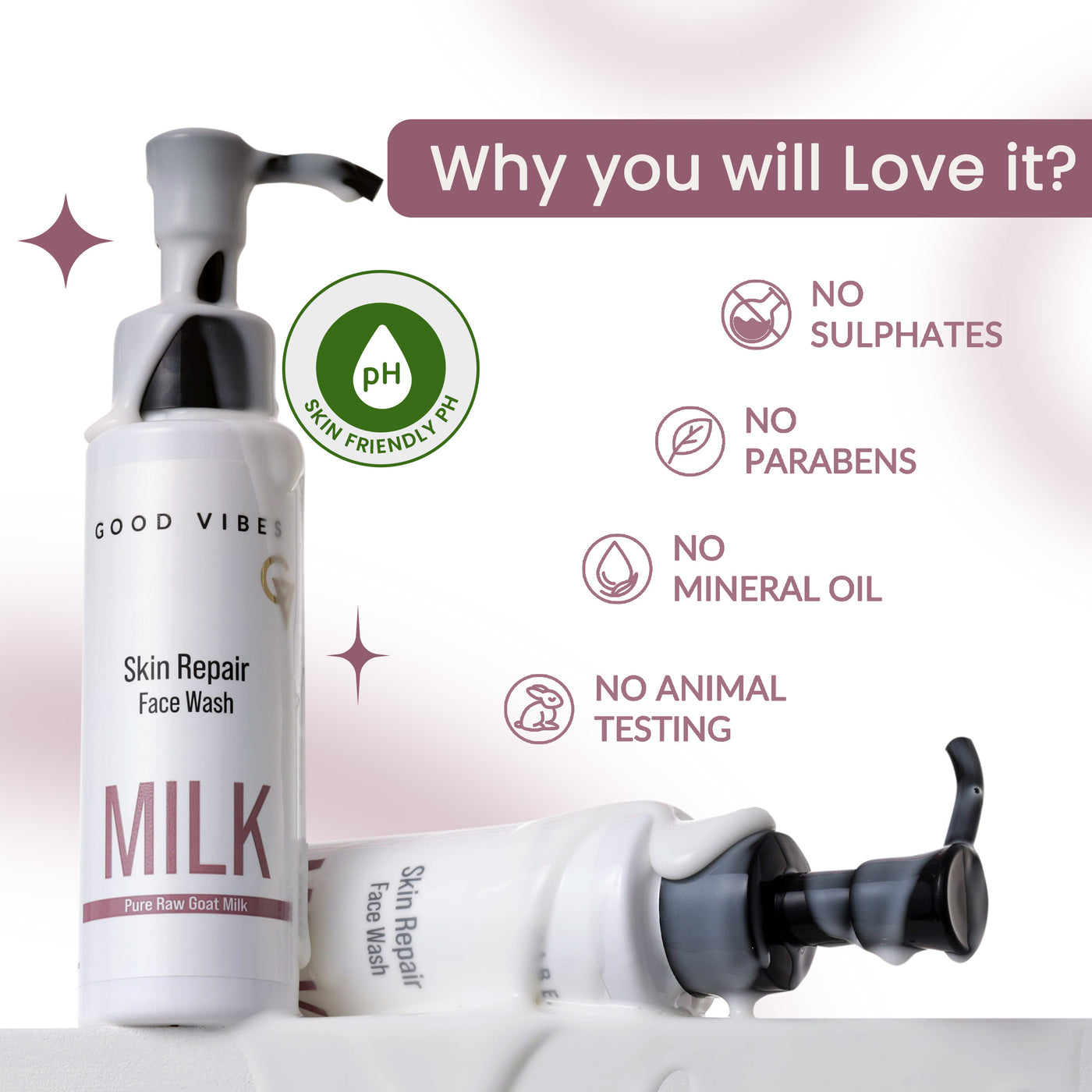 Skin Repair Milk Face wash (100 ml)