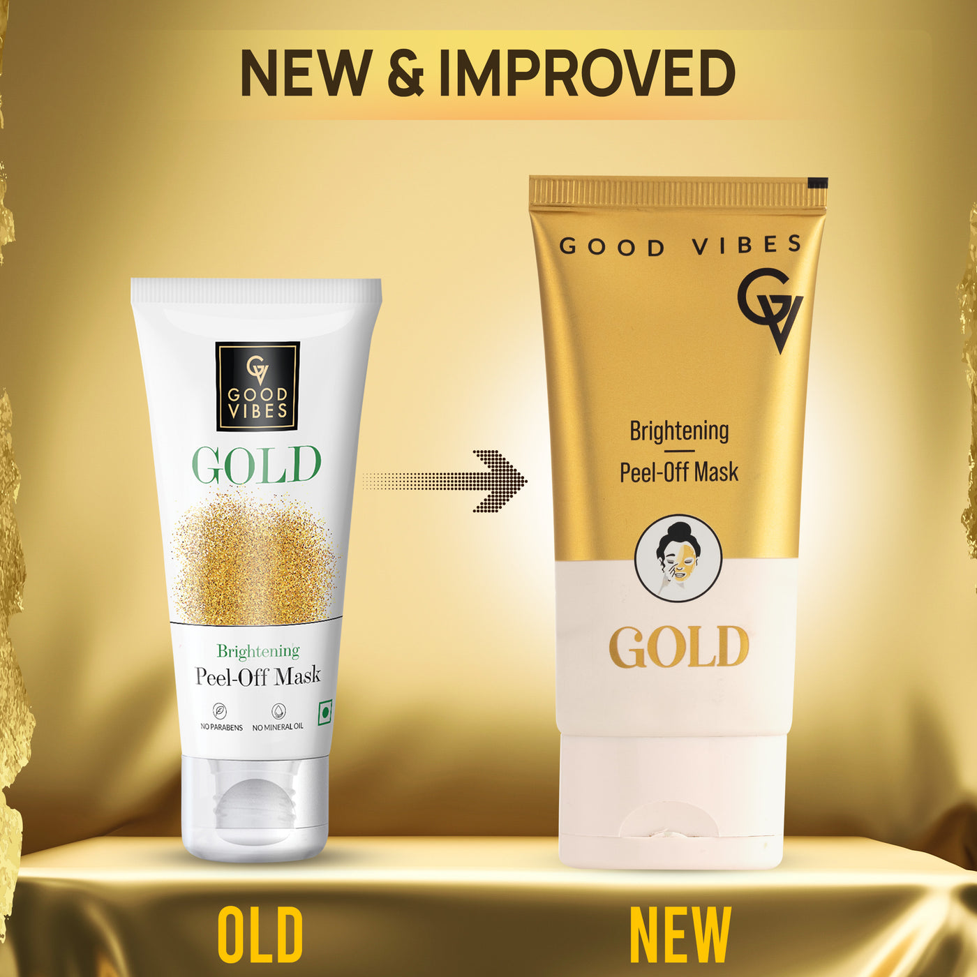 Good Vibes New & Improved Gold Brightening Peel Off Mask (50 g)