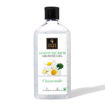 Chamomile Moisture Rich Shower Gel | (Body Wash) Soothing, Moisturizing, Certified Fragrance