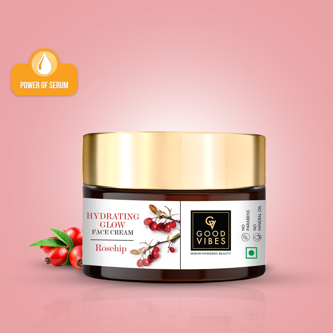 Rosehip Hydrating Glow Face Cream with Power of Serum