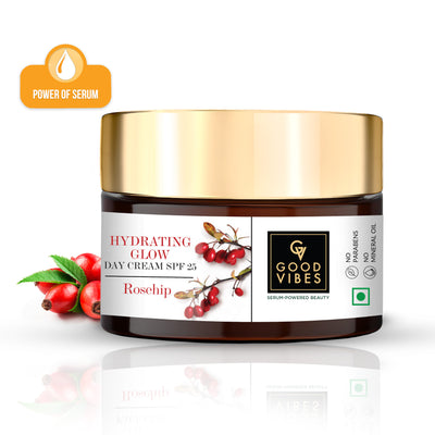 Hydrating Rosehip Day Cream SPF 25 with Power Of Serum