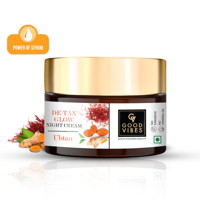 De-Tan Glow Night Cream Ubtan with Power of Serum
