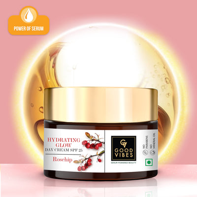Hydrating Rosehip Day Cream SPF 25 with Power Of Serum