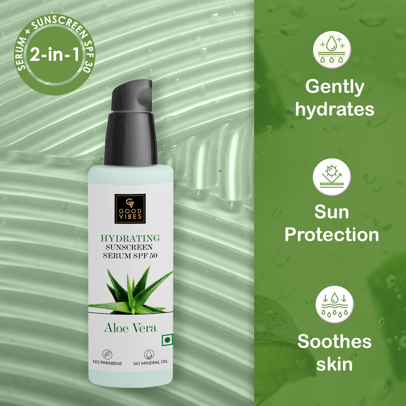 Aloe Vera Hydrating Sunscreen Serum (45 ml)