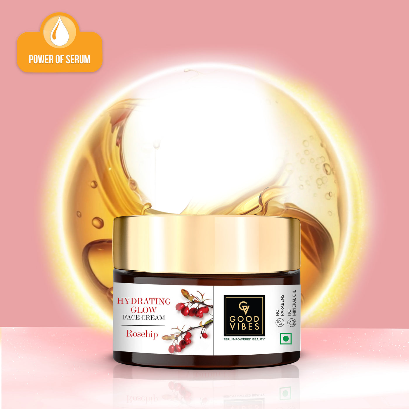 Rosehip Hydrating Glow Face Cream with Power of Serum