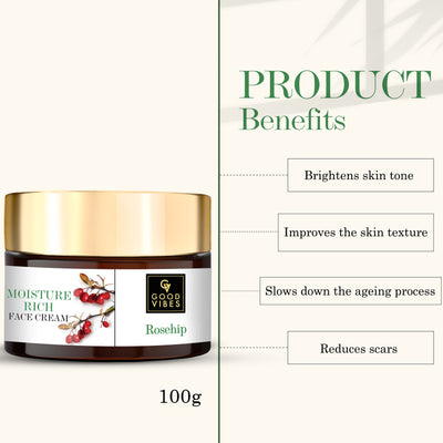 Moisture - Rich Face Cream - Rosehip (100 g)