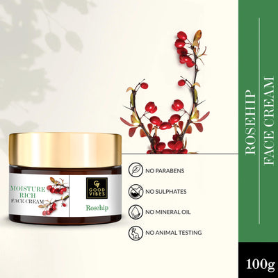 Moisture - Rich Face Cream - Rosehip (100 g)