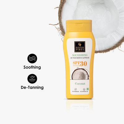 Coconut Nourishing Sunscreen Lotion SPF 30 With Lime & Rosemary Leaf Oil
