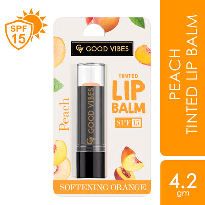 Peach Softening Orange Tinted Lip Balm SPF 15