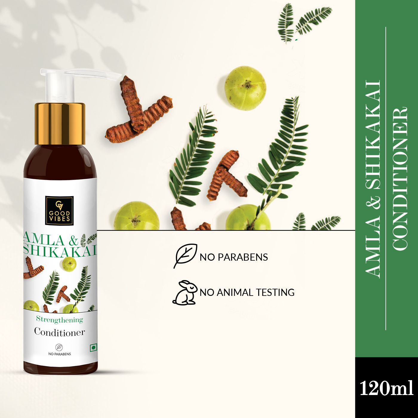 Good Vibes Amla & Shikakai Strengthening Conditioner (120 ml) - 1