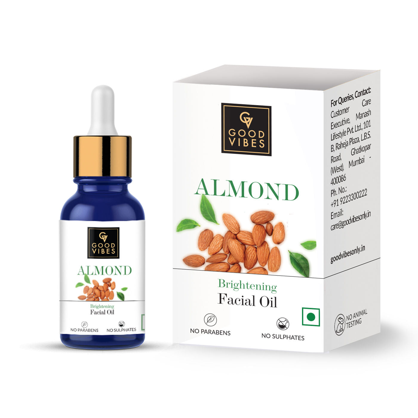 Good Vibes Brightening Facial Oil - Almond (10 ml) - 9