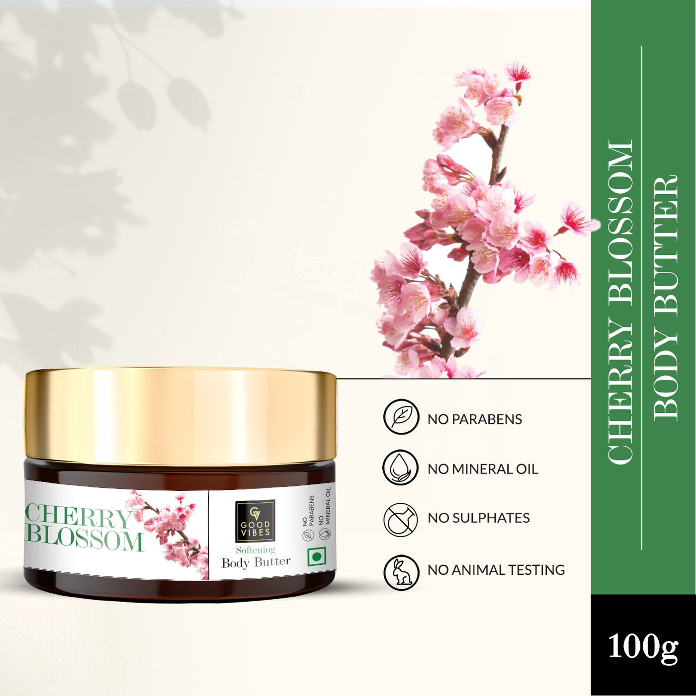 Good Vibes Cherry Blossom Softening Body Butter (100g) - 1