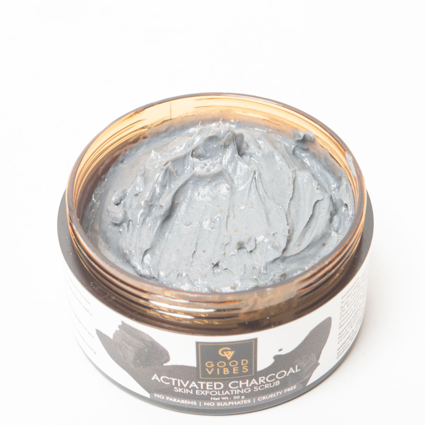Good Vibes Skin Exfoliating Face Scrub - Activated Charcoal (50 gm) - 2