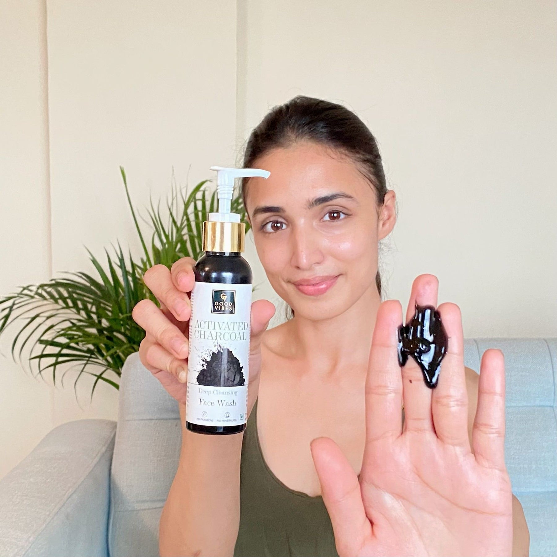 Activated Charcoal Deep Cleansing Face Wash Good Vibes