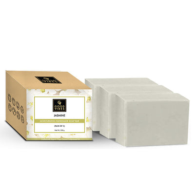 Good Vibes Jasmine Moisturizing Handmade Soap Bar (Pack of 3) - 100g x 3 - 9