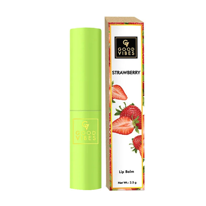 Good Vibes Lip Balm, Strawberry (2.5 gm) - 11