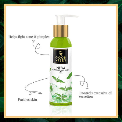 Good Vibes Purifying Face Wash - Neem (120 ml) - 7