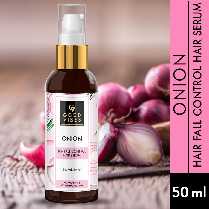 Good Vibes Onion Hair Fall Control Hair Serum (50ml) - 1